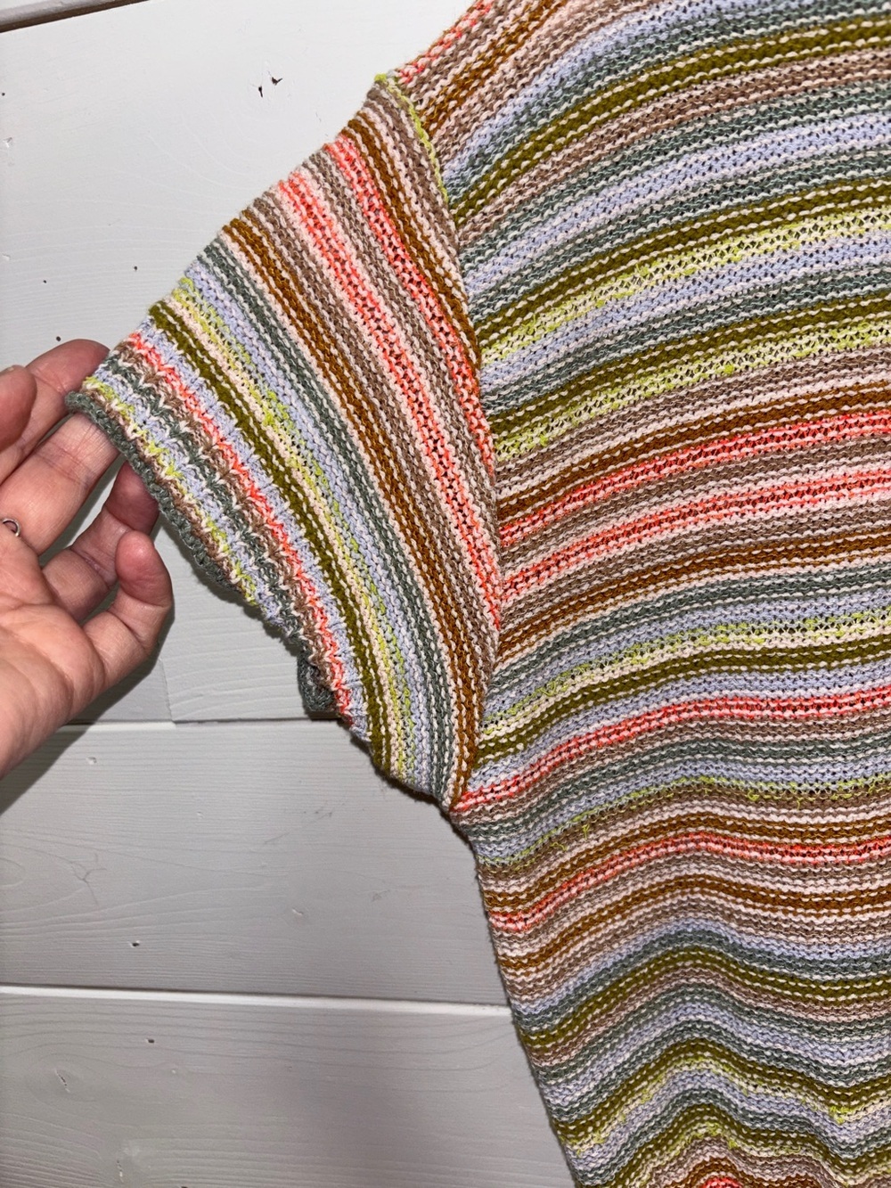 DAILY PRACTICE Anthropologie Multicolor Striped Knit Top Size S - Picture 4 of 10